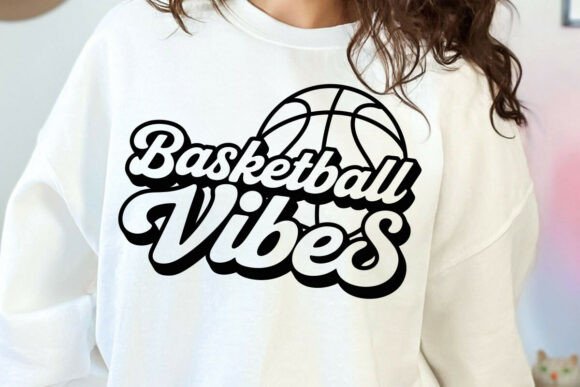 Basketball Vibes SVG for Game Day Embroidery
