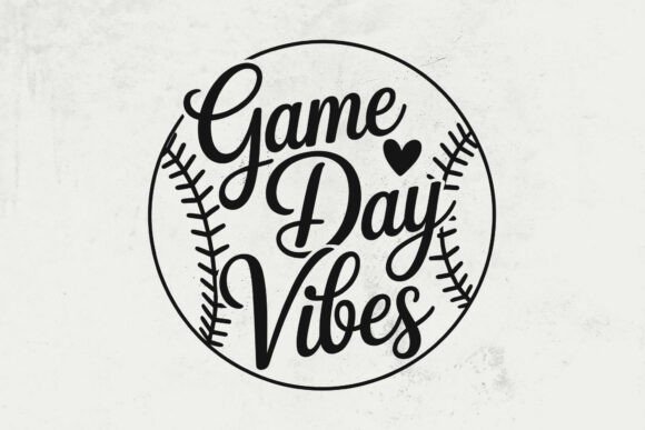 Capturing the Spirit: Game Day Vibes Baseball SVG
