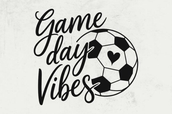 Game Day Vibes Soccer SVG for Embroidery