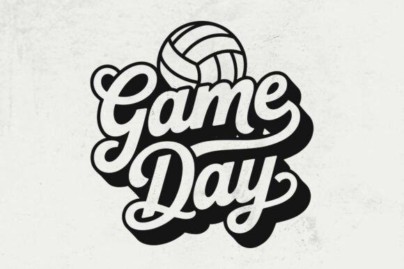 Game Day Volleyball SVG for Fall Sports