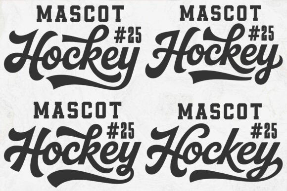 Hockey Team SVG Template for Embroidery
