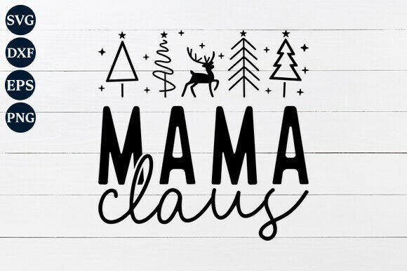 Mama Claus SVG PNG: A Festive Addition for Your Embroidery