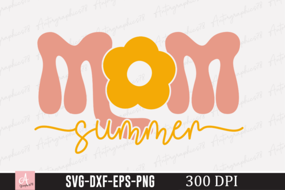 Mom Summer SVG Design: A Fresh Embroidery Choice