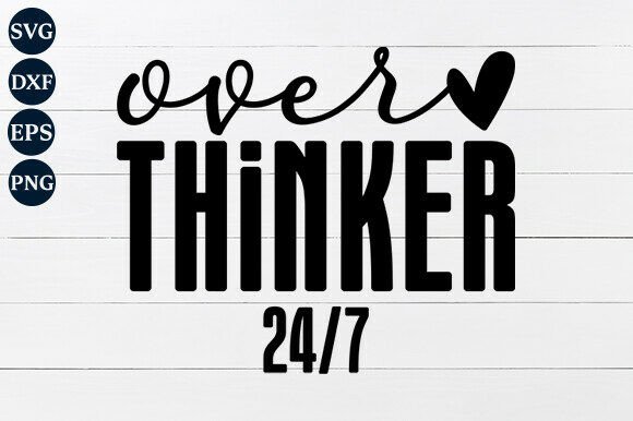 Overthinker SVG PNG: A Versatile Design for Embroidery