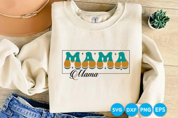 Retro Mama Quotes SVG for Embroidery