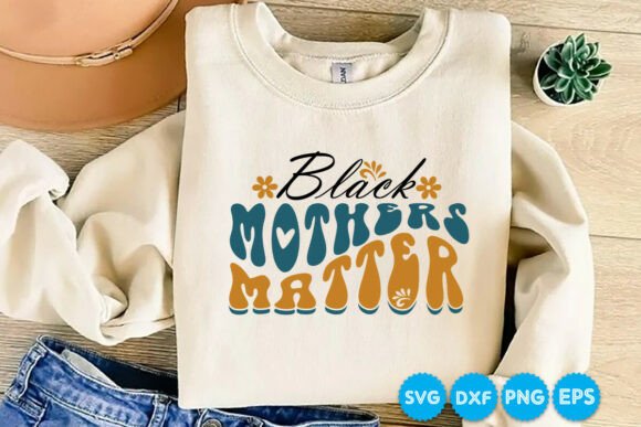 Retro Mother's Day SVG Design for Embroidery