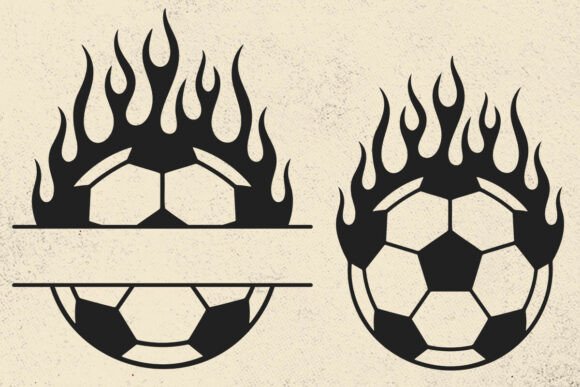 Soccer Ball Svg with Flames: A Bold Design Choice