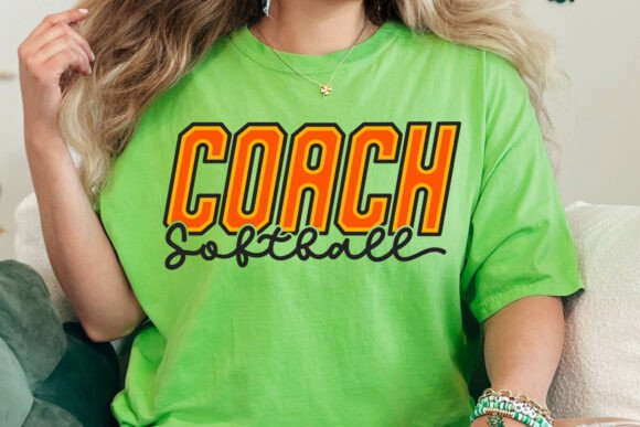 Softball Coach SVG PNG for Team Shirts