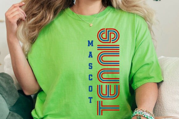 Tennis Team Mascot Svg for Sports Enthusiasts