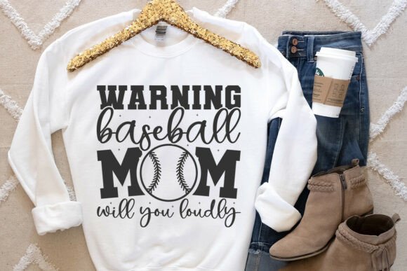 Warning Baseball Mom SVG: A Bold Embroidery Choice
